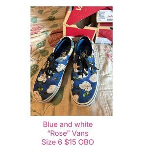 Navy Blue "Rose" Vans
